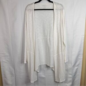 Chico's the ultimate tee open front cardigan neutral cotton modal lagenlook boho